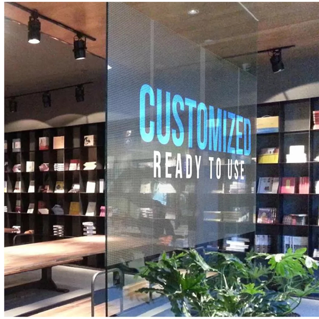 Vollfarbiges, digitales, hochauflösendes kommerzielles transparentes LED-Display aus Glas