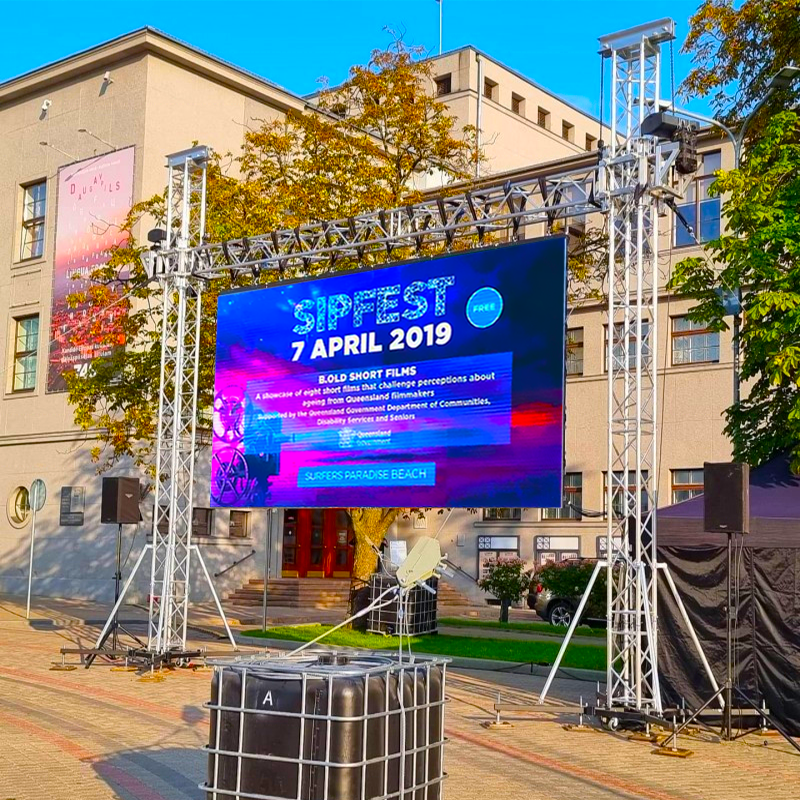 LED-Panel-Bildschirm für Hochzeitshintergrund im Freien, LED-Mietdisplay