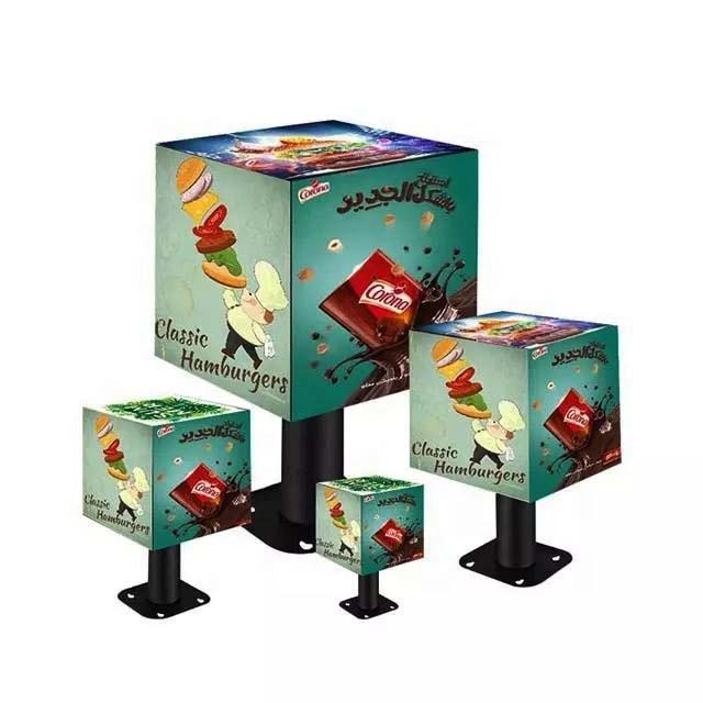 Outdoor Five Faces Cube LED-Anzeige Wifl Maßgeschneiderte HD Magic Cube LED-Anzeige