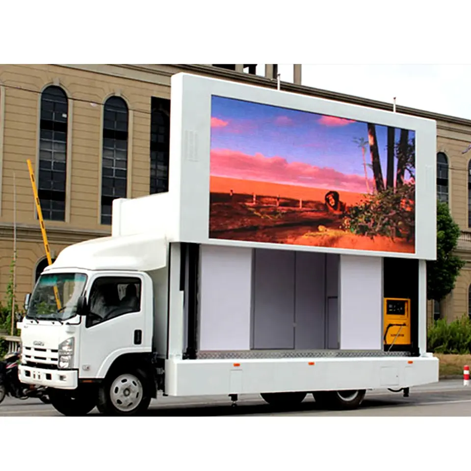 Hochheller, vollfarbiger, auf LKW montierter mobiler LED-Bildschirm für LKW
