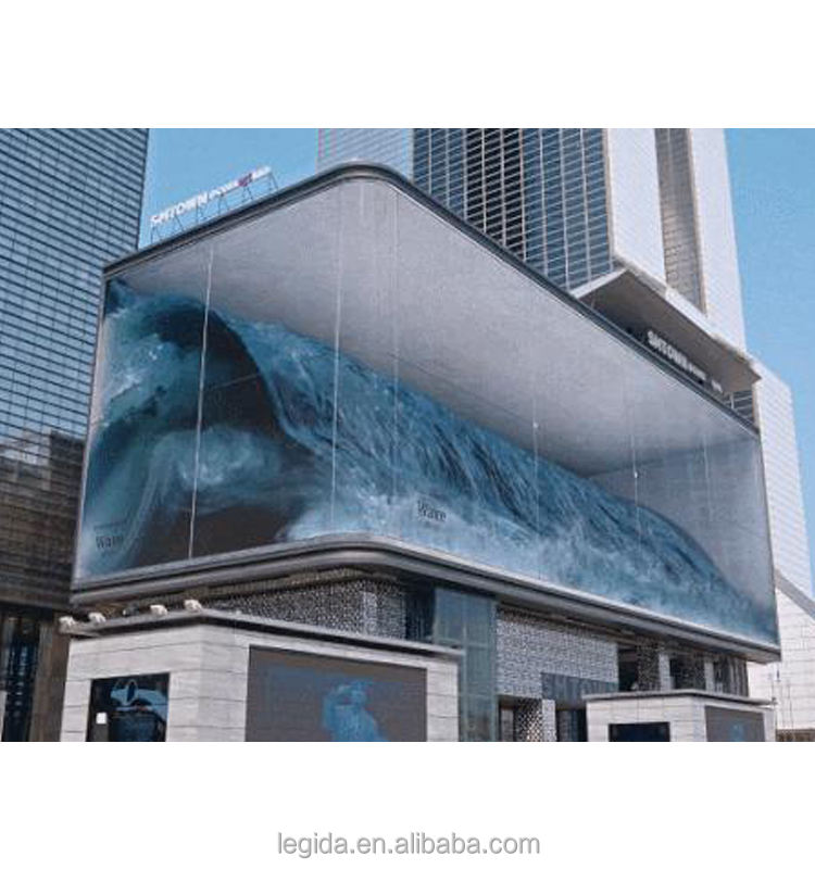 3D Naked Eyes Billboard Outdoor Riesen-Videoschild, kommerzielle Werbung, LED-Bildschirm