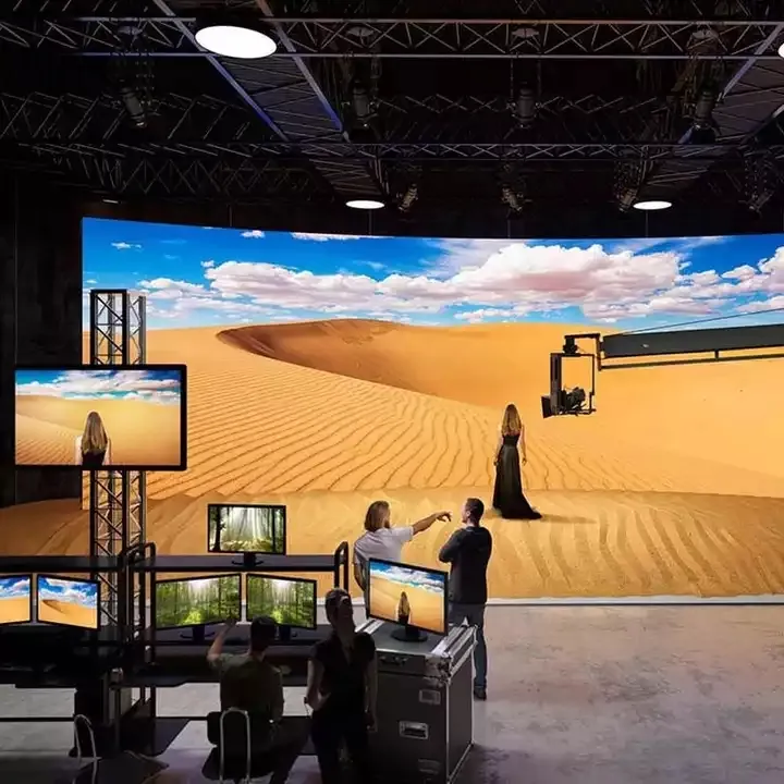 Bester Preis VR XR Film Studios 3D Immersive gebogene Videowand LED virtuelles Produktionsdisplay