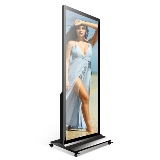 Wifi 4G Steuerung P2.5 Digital Display Indoor Led Spiegel Totem Stand Werbung Led Poster Display Bildschirm