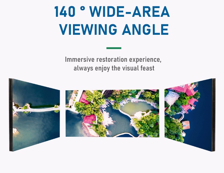 Der LED-Bildschirm hat einen gro&szlig;en Betrachtungswinkel