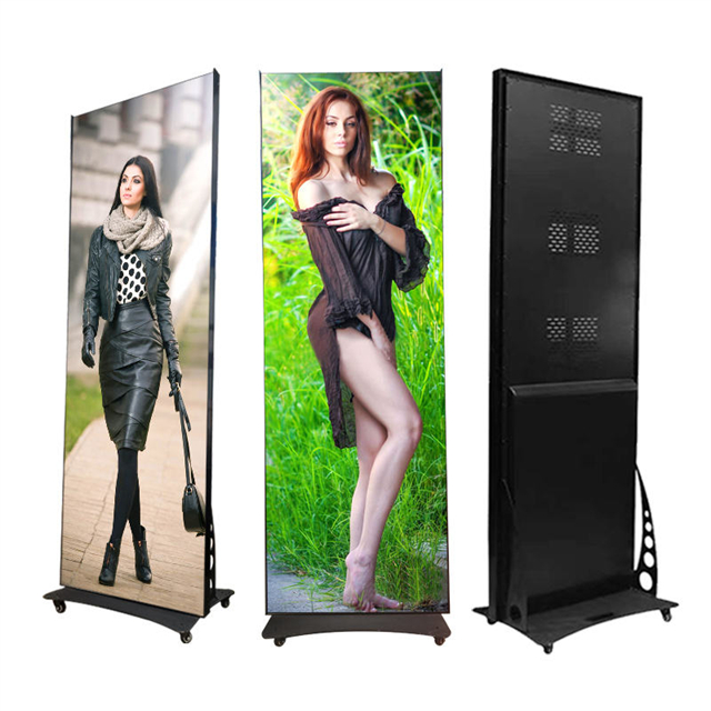 Wifi 4G Steuerung P2.5 Digital Display Indoor Led Spiegel Totem Stand Werbung Led Poster Display Bildschirm