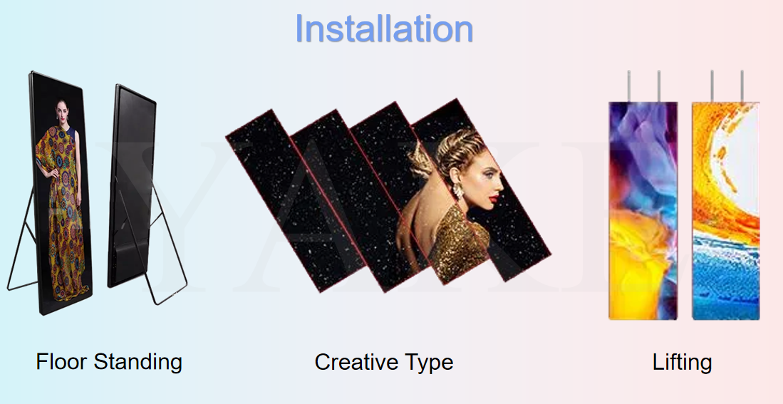Mehrere Installationsmethoden