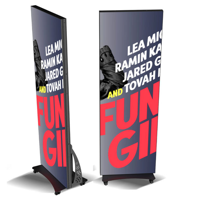 Innennutzung 4G-Werbespiegel Tragbares Einkaufszentrum-Poster mit LED-Anzeige