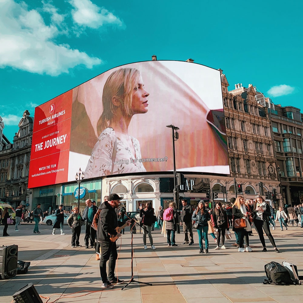 Outdoor-Riesenbildschirm, flexibler Bildschirm, Werbung, Konzert-LED-Display