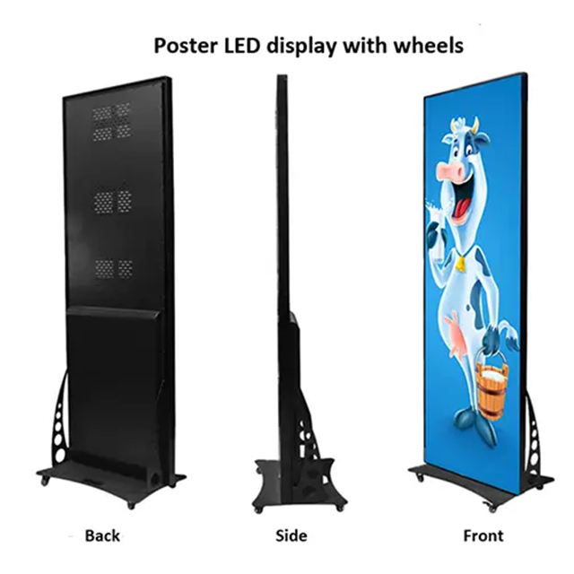 3 Seiten des LED-Posterbildschirms